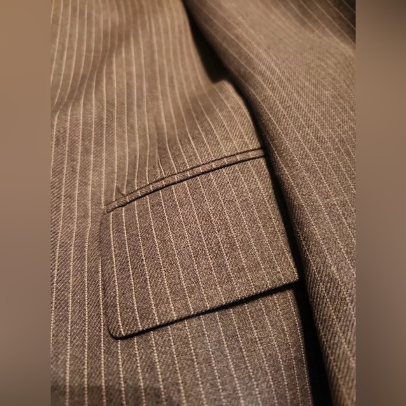 Hickey Freeman Chocolate Brown Three Button Blazer (42L) - Picture 1 of 8